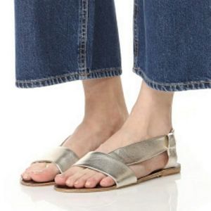 Free People | Under Wraps Gold Sandals